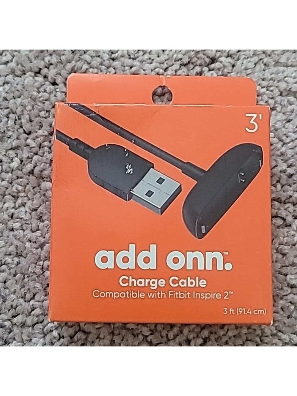 NEW Add ONN 3ft Charging Cable for Fitbit Inspire 2 – Replacement Cable